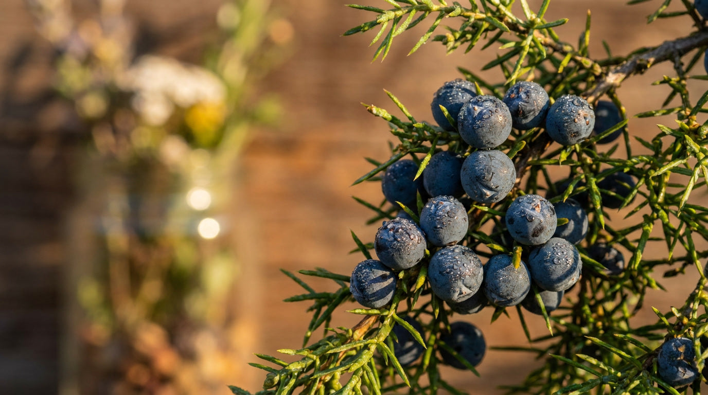 Wacholderbeeren als Nierenmittel: Tradition und Hintergrund aus der Klosterheilkunde – KI-generiertes Bild (Nano Banana Pro)