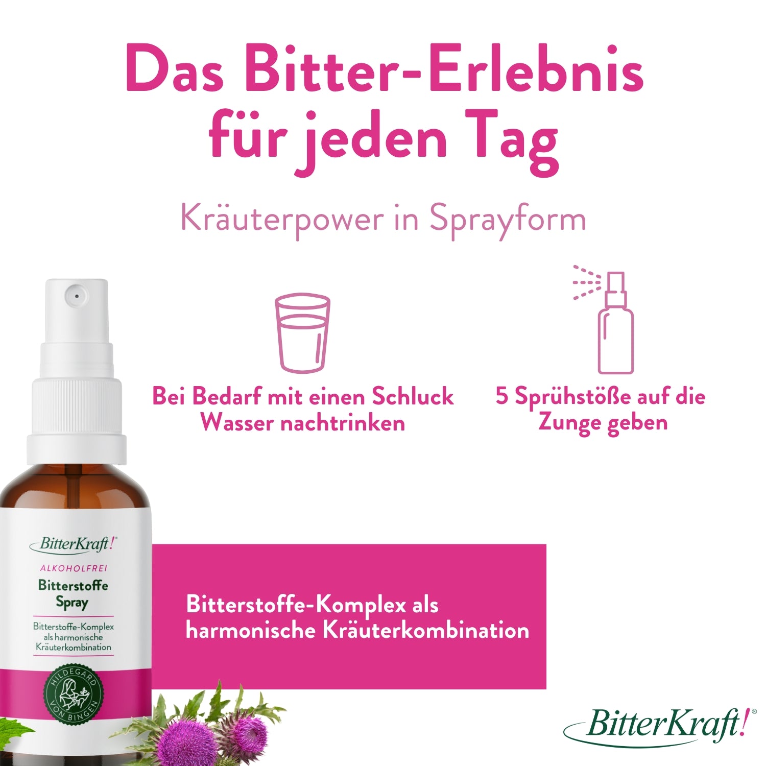 BitterKraft! Original Alkoholfrei (BIO) 100ml + Gratis Spray