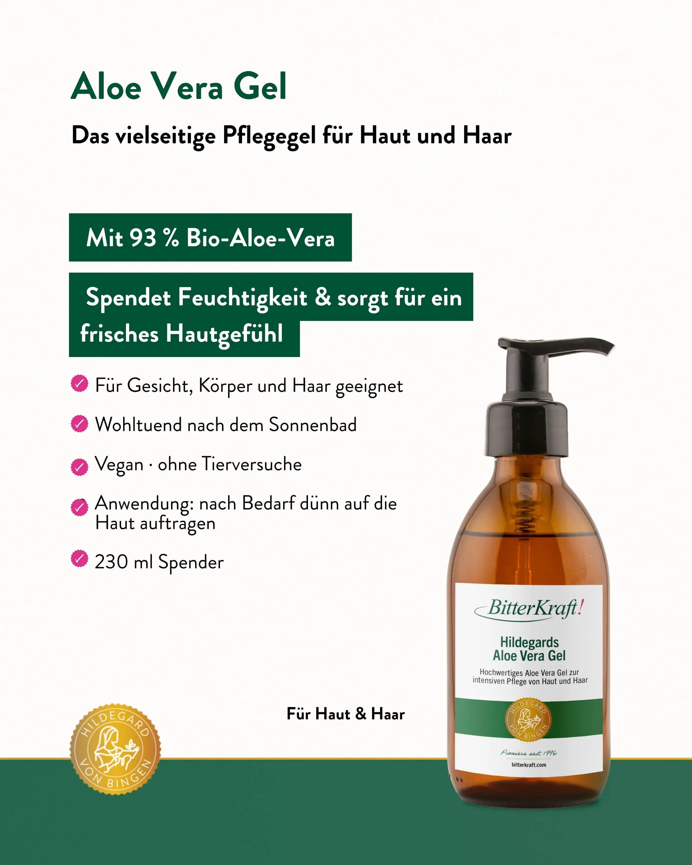 BitterKraft! Aloe Vera Gel 230ml