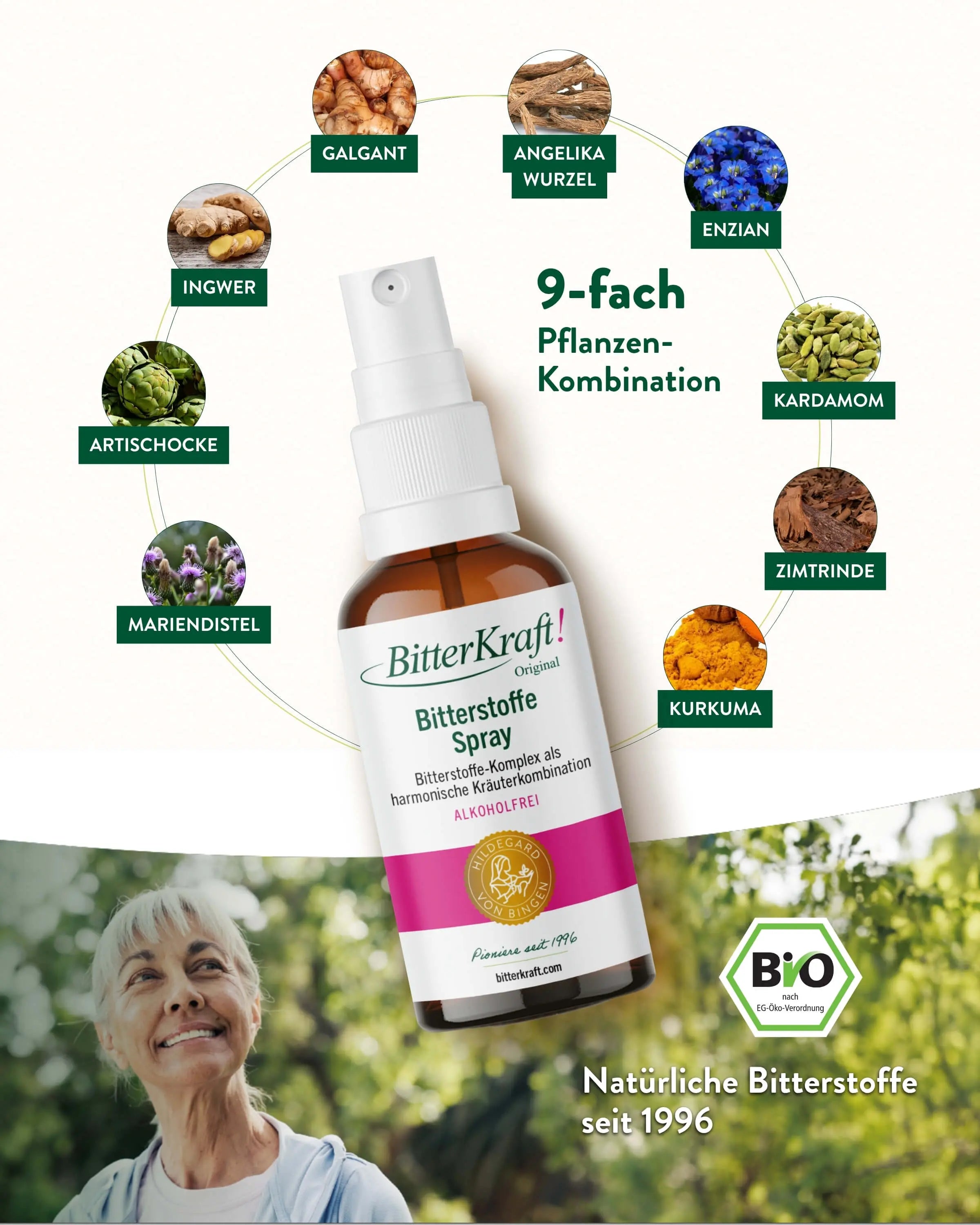 BitterKraft! Original Alkoholfrei (BIO) 100ml + Gratis Spray