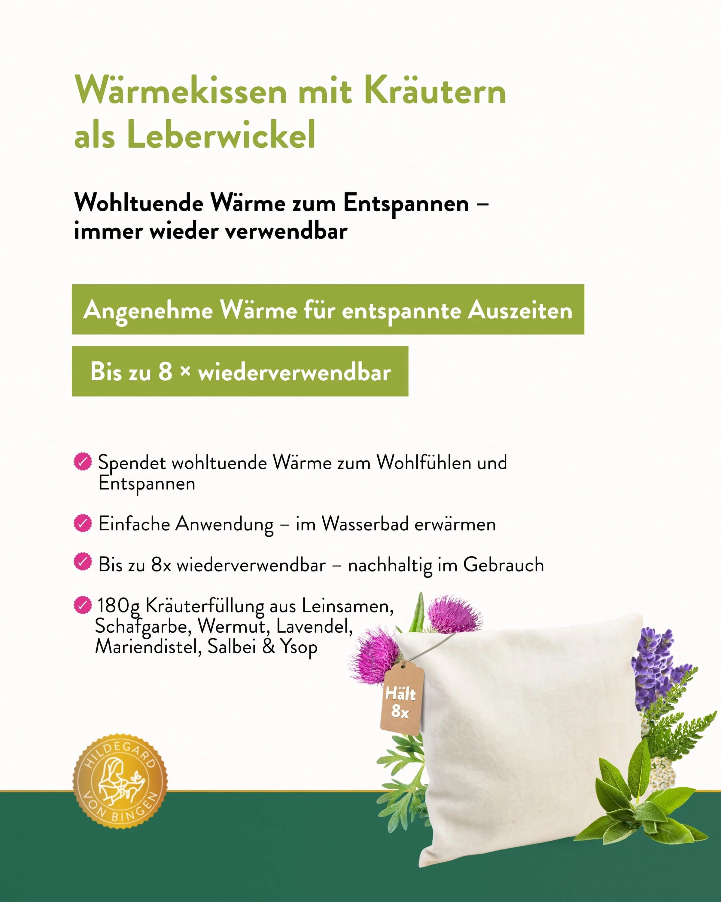 Kräuter-Kissen für Leberwickel